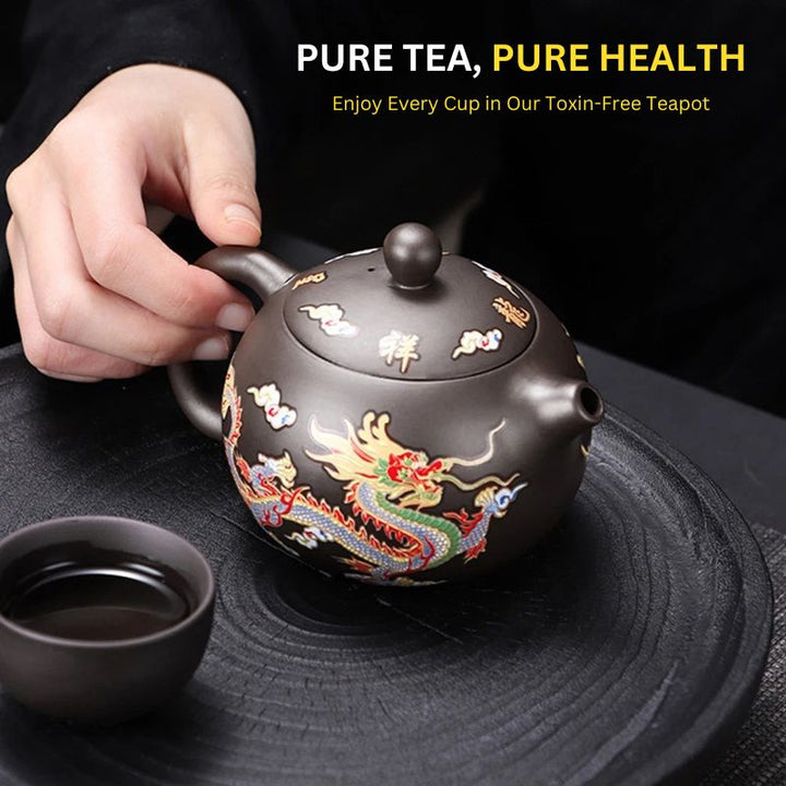 Lisslune | Mystical Color-Changing Dragon and Phoenix Teapot