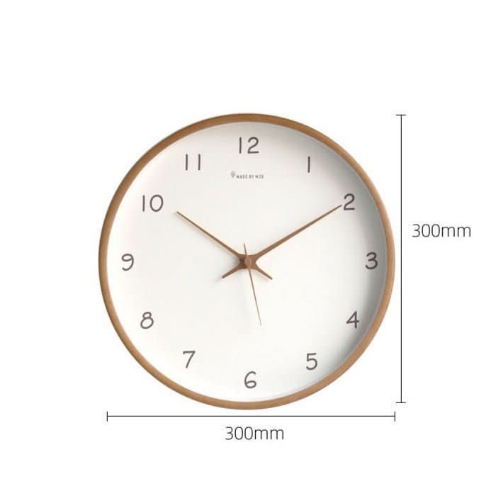Lisslune | Analog Wood Wall Clock with Silent Movement