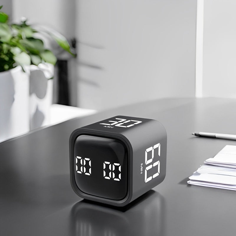 Lisslune | Smart Cube Timer with Gravity Sensing and LED Display