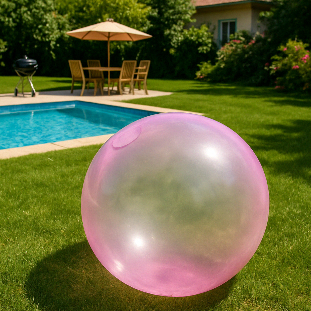Lisslune | WobbleBubble – Giant Inflatable Play Ball for Kids Aged 5+ | Encourages Movement, Balance & Outdoor Fun