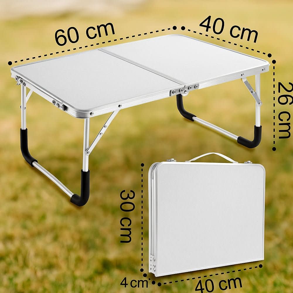 Lisslune | Folding Outdoor Table in Suitcase Format for Camping & Balcony