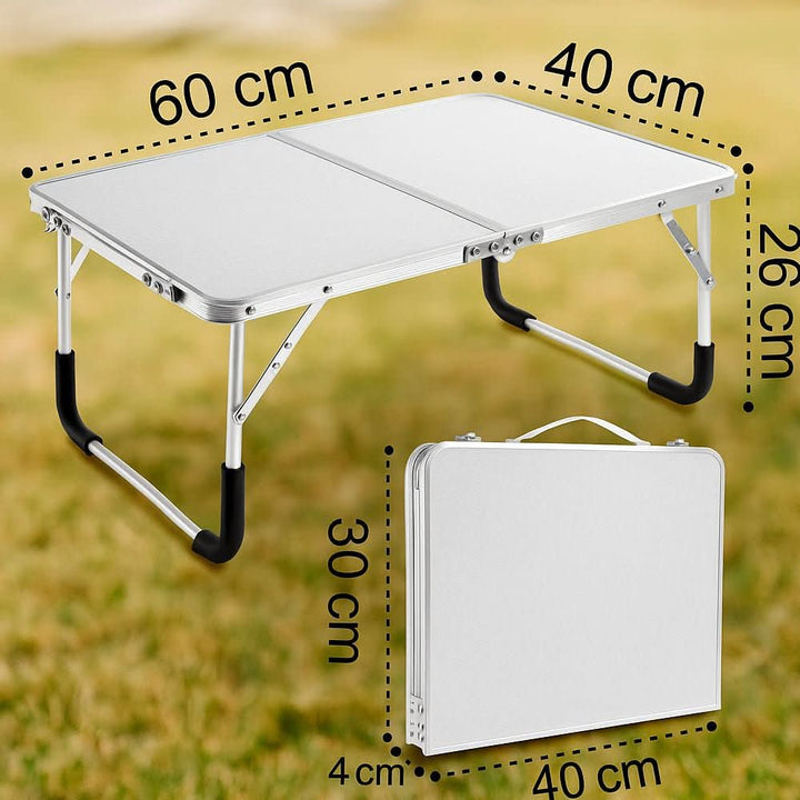 Lisslune | Folding Outdoor Table in Suitcase Format for Camping & Balcony