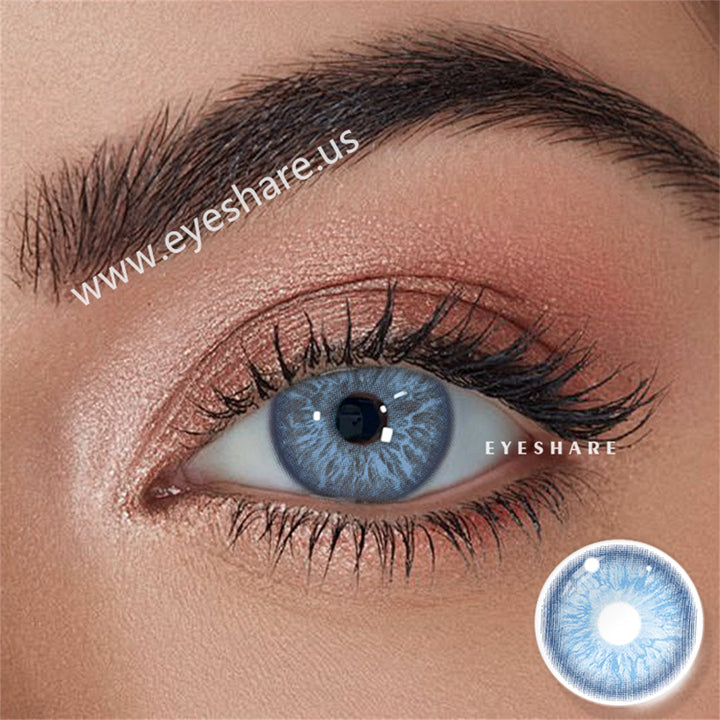 Lisslune Turin Blue 14.2mm 1 Pair | 1 Year