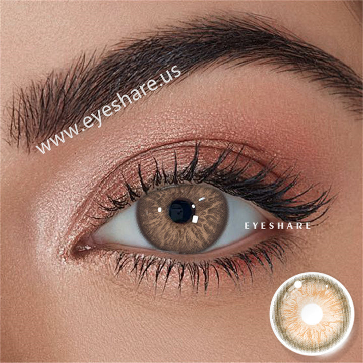 Lisslune Turin Brown 14.2mm 1 Pair | 1 Year
