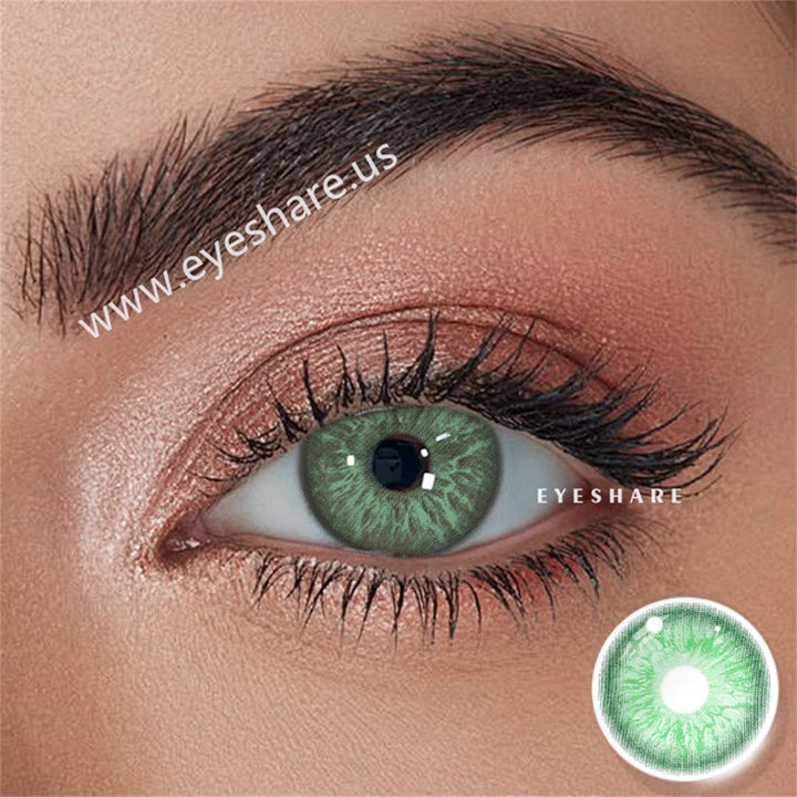 Lisslune Turin Green 14.2mm 1 Pair | 1 Year