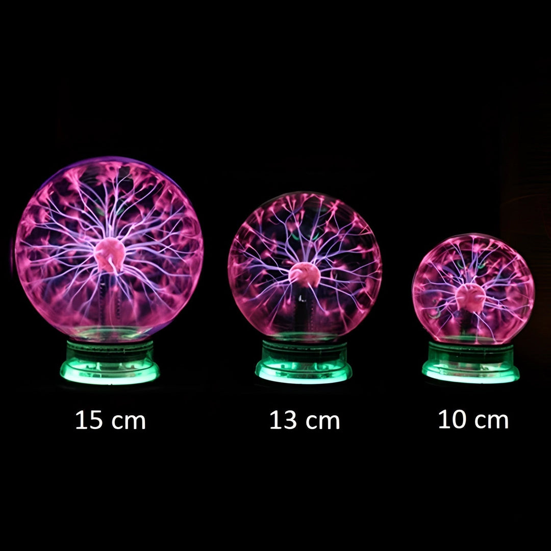 Lisslune | Plasma Globe Light | Interactive Touch-Activated LED Orb for Home Decor & Science Experiments