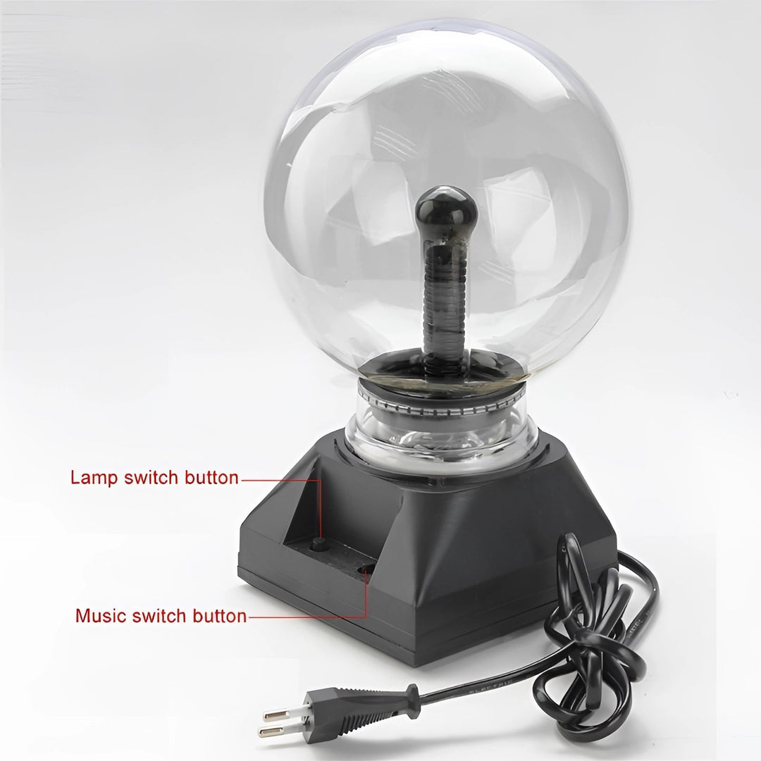 Lisslune | Plasma Globe Light | Interactive Touch-Activated LED Orb for Home Decor & Science Experiments