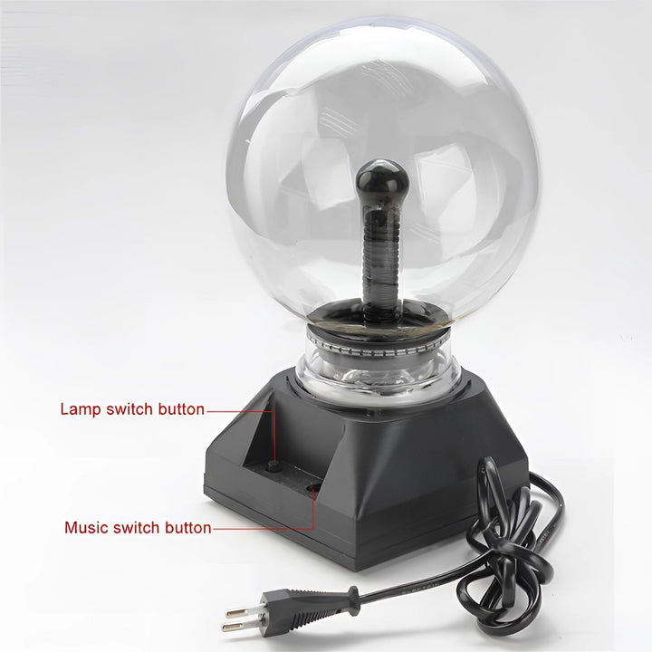 Lisslune | Plasma Globe Light | Interactive Touch-Activated LED Orb for Home Decor & Science Experiments