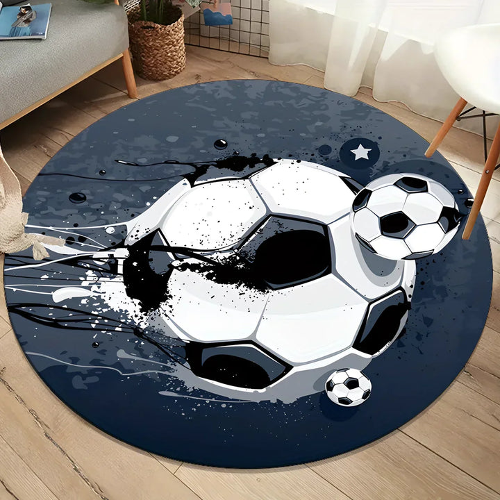 Lisslune | Football Rug - Non-slip football carpet for the children's room