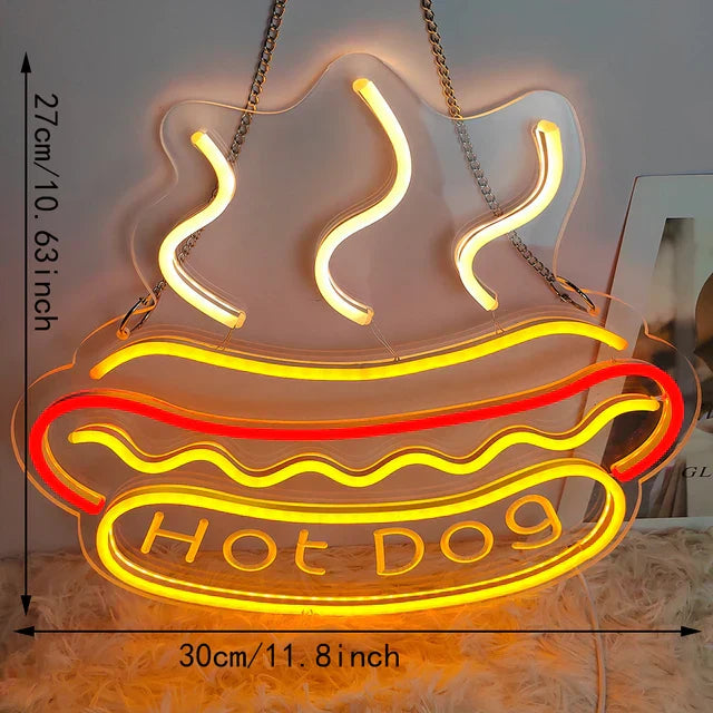 Lisslune | GlowBite Neon Fastfood Natlys – Create a trendy and fun atmosphere