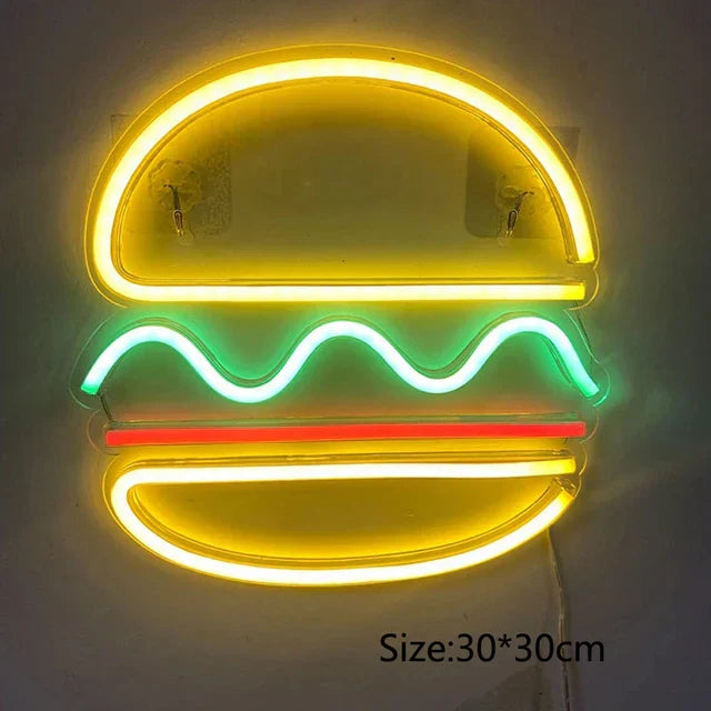 Lisslune | GlowBite Neon Fastfood Natlys – Create a trendy and fun atmosphere