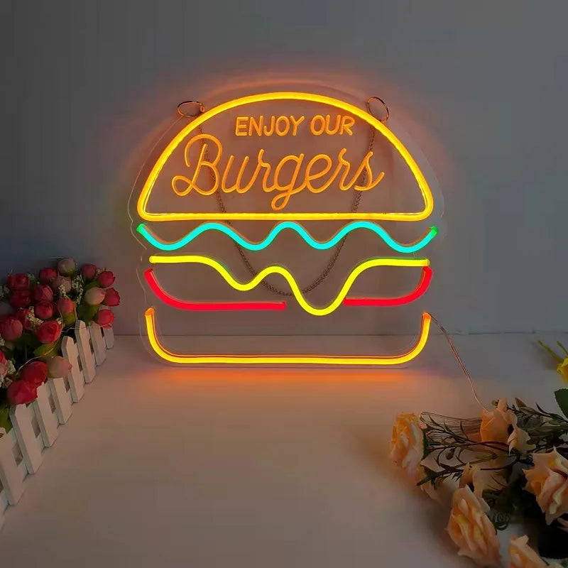 Lisslune | GlowBite Neon Fastfood Natlys – Create a trendy and fun atmosphere