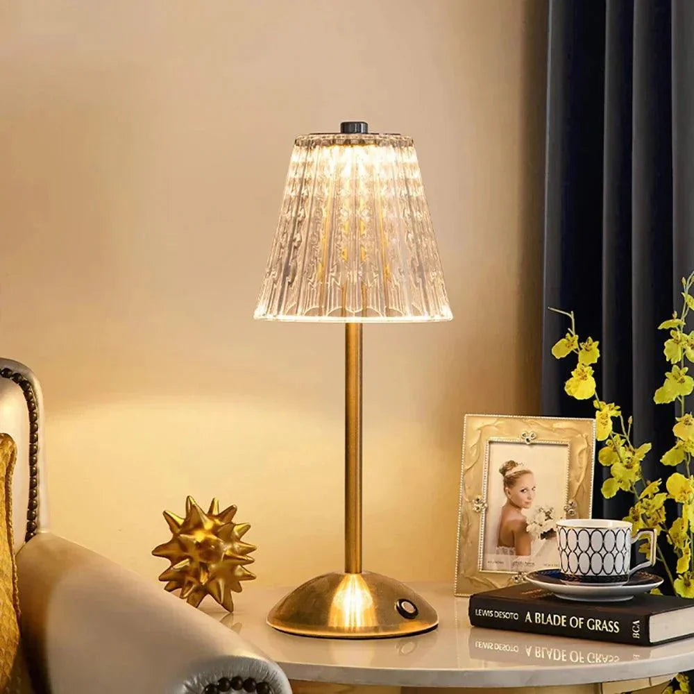Lisslune | AuraGlow Table Lamp - Rechargeable LED Lamp with Dimming Function