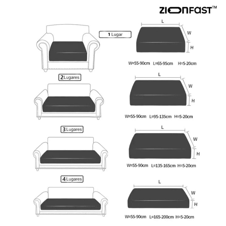 Lisslune | Waterproof elastic sofa cover - Zion™