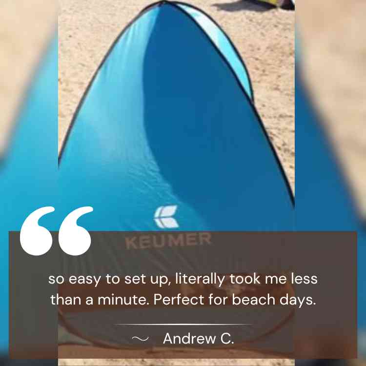 Lisslune | 4-Person Beach Pop-Up Tent for Family Camping, Outdoor Events & Quick Setup