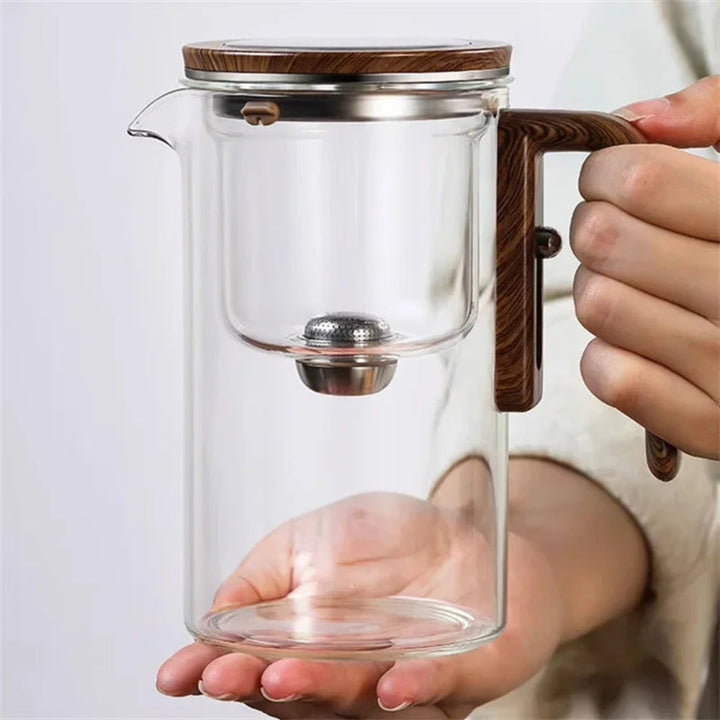 Lisslune | Clarity Glass Teapot with Built-in Infuser – Heat-Resistant Tea Brewer for Loose Leaf Teas