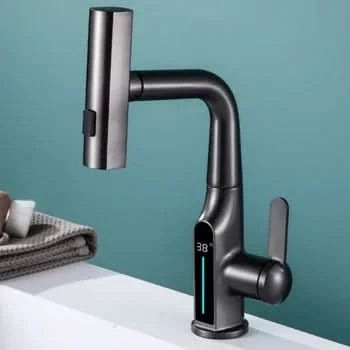 Lisslune | LUXOR - Modern digital washbasin tap