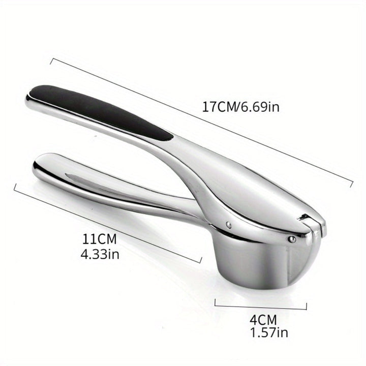 Lisslune | Minimalist Stainless Garlic Squeezer with Non-Slip Handle