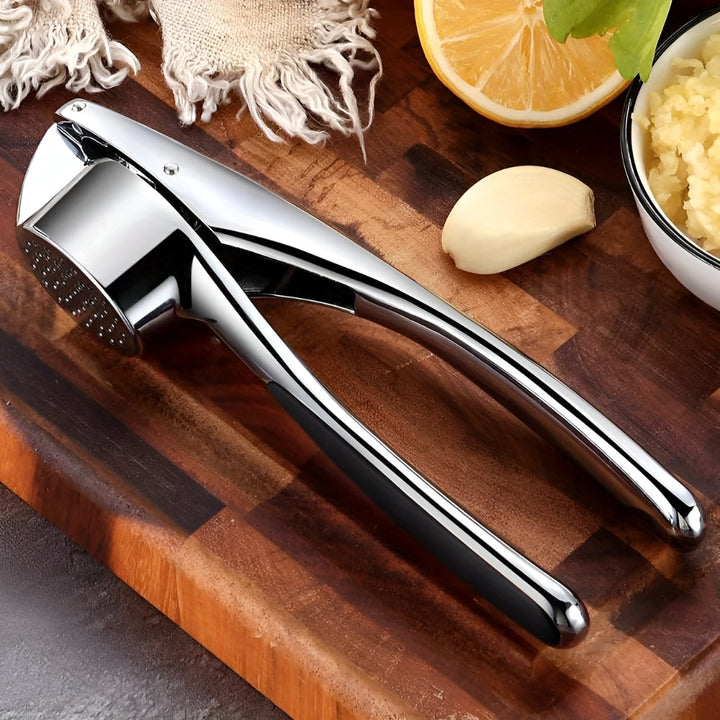Lisslune | Minimalist Stainless Garlic Squeezer with Non-Slip Handle