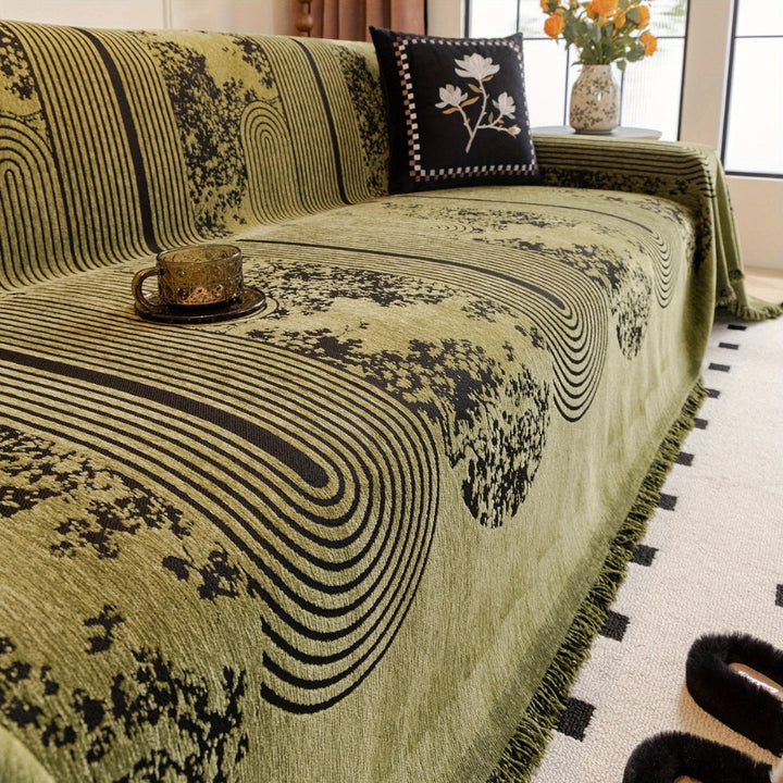 Lisslune | Mosaic Lines Pattern Sofa Cover