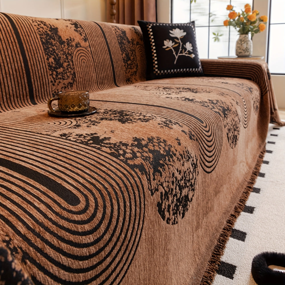 Lisslune | Mosaic Lines Pattern Sofa Cover