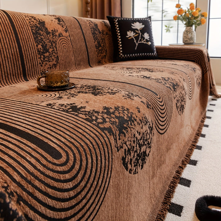 Lisslune | Mosaic Lines Pattern Sofa Cover