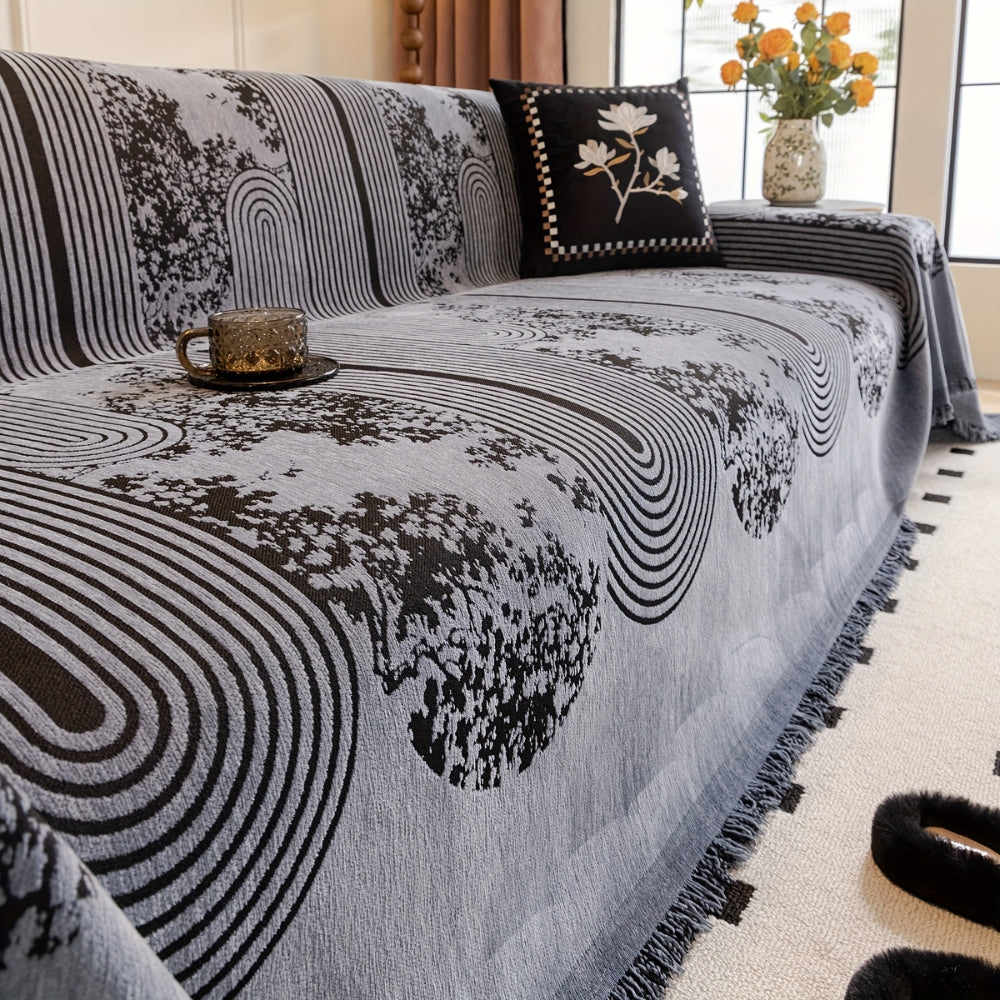 Lisslune | Mosaic Lines Pattern Sofa Cover