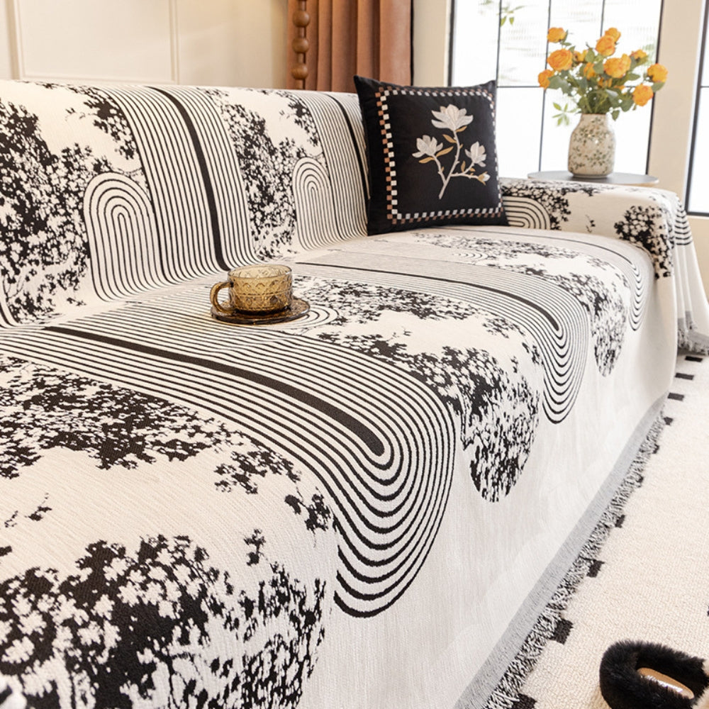 Lisslune | Mosaic Lines Pattern Sofa Cover