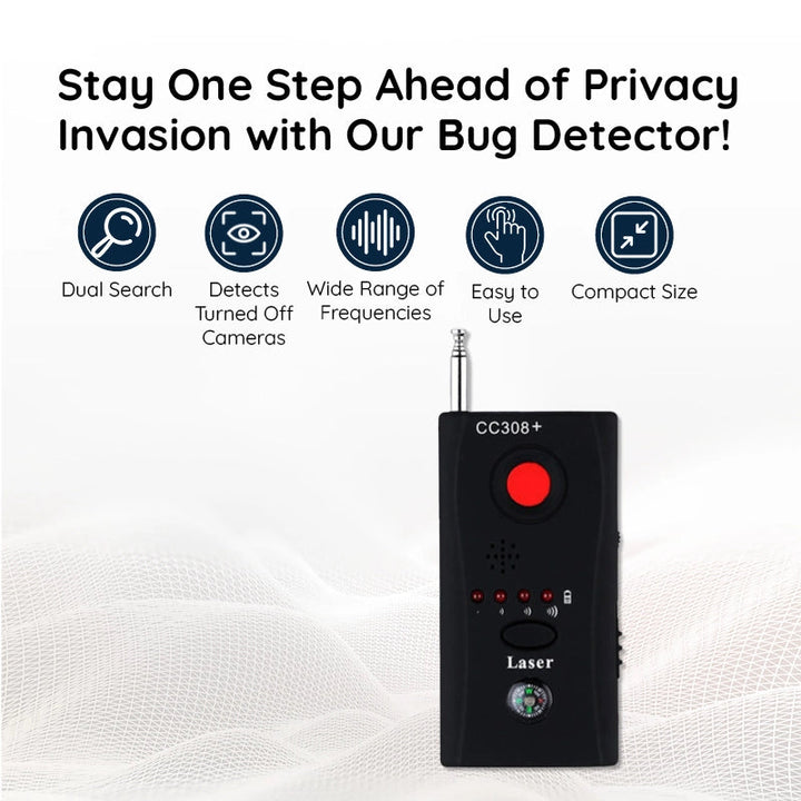 Lisslune | The Best Bug Detector - Hidden Camera and Microphones Detector
