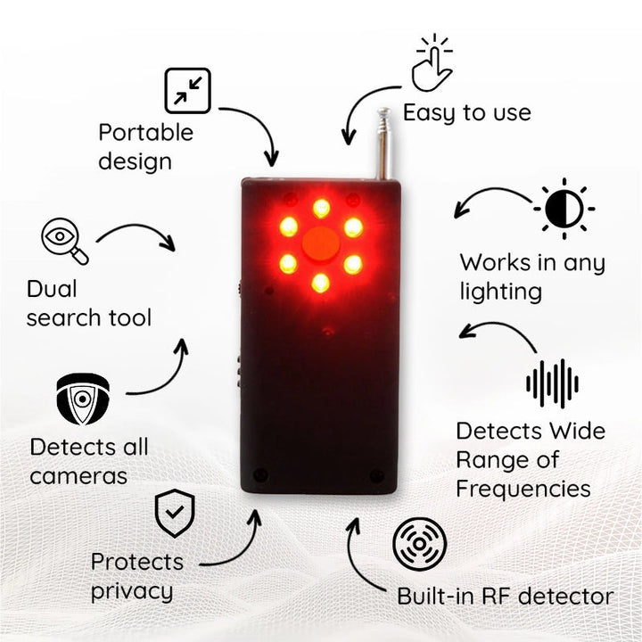 Lisslune | The Best Bug Detector - Hidden Camera and Microphones Detector