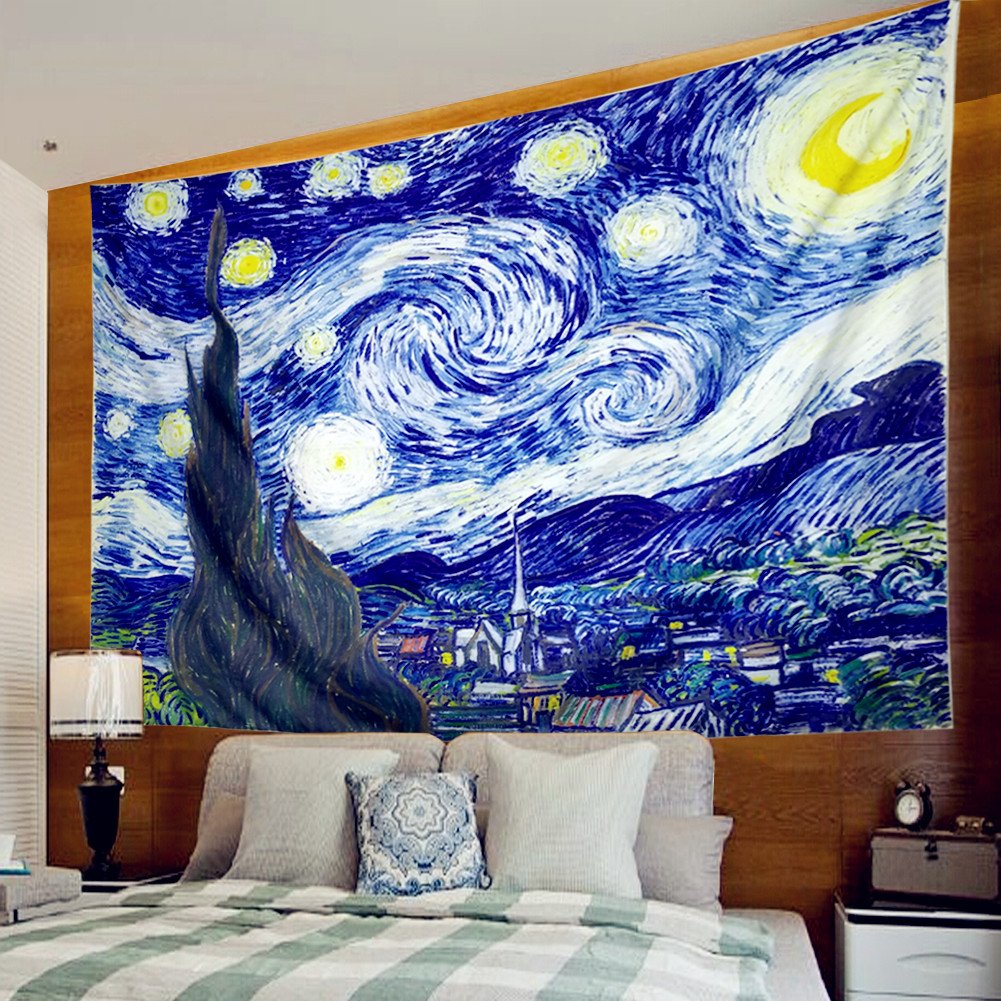 Lisslune | Starry Night Wall Tapestry