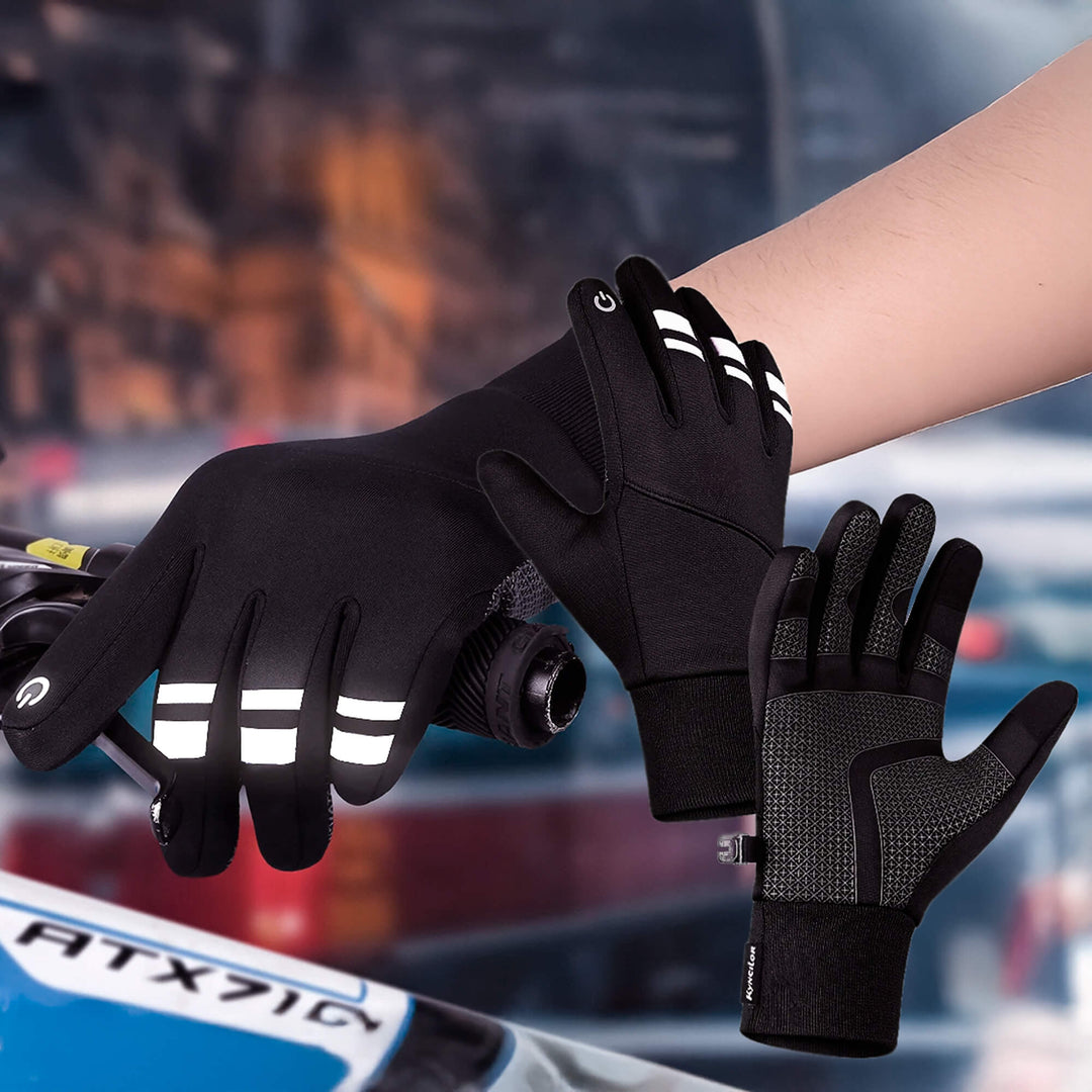 Lisslune | Thermal Winter Cycling Gloves UK | Waterproof, Windproof & Touchscreen Warm Running Gloves for Men & Women