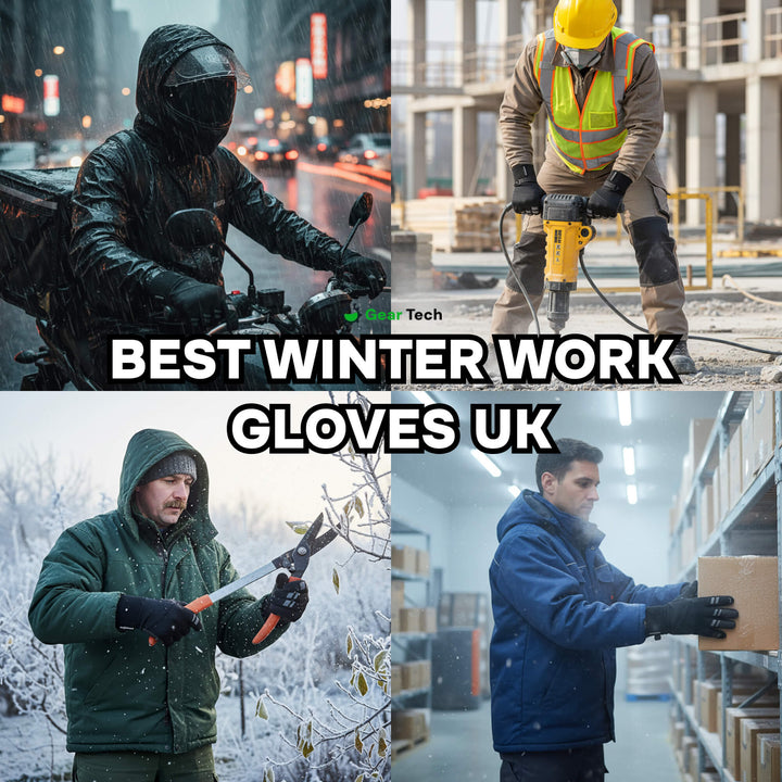 Lisslune | Thermal Waterproof Work Gloves – Durable Non-Slip Winter Gloves with Touchscreen for Outdoor Work UK