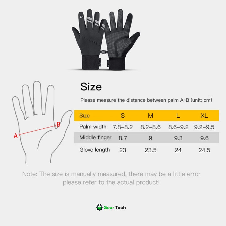 Lisslune | Thermal Waterproof Work Gloves – Durable Non-Slip Winter Gloves with Touchscreen for Outdoor Work UK