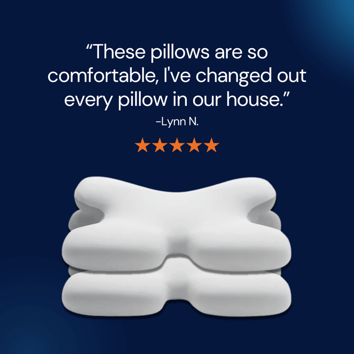 Lisslune | Ergonomic Cervical Pillow | Memory Foam, Neck Support & Ideal for Restful Sleep