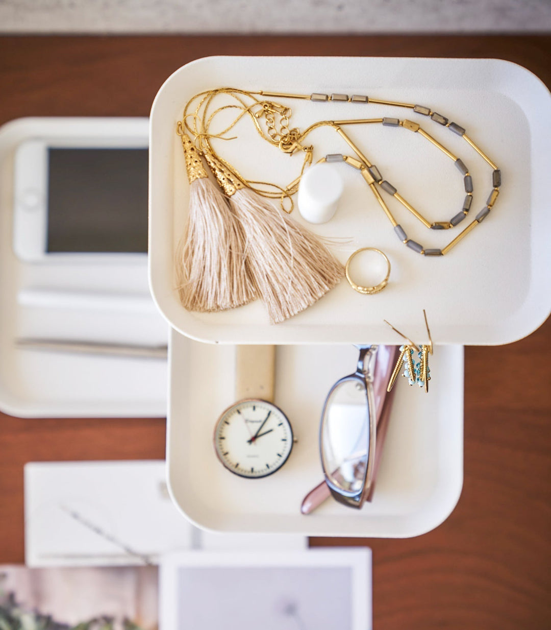 Lisslune | Three-Tier Accessory Tray - Steel