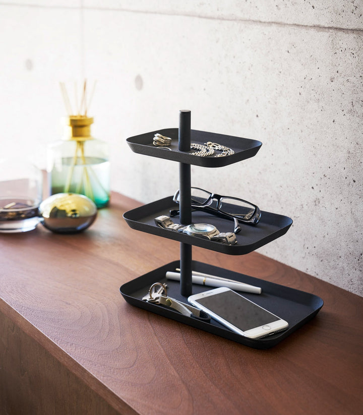 Lisslune | Three-Tier Accessory Tray - Steel