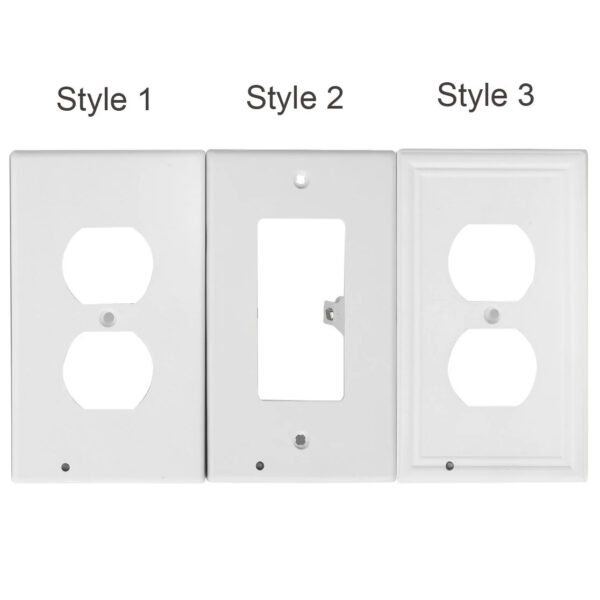 Lisslune | Pack 4x LED Night Light Outlet Cover | Energy-Efficient, Automatic Sensor & Safe for Kids' Rooms