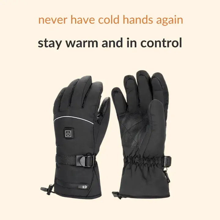 Lisslune | Heated Gloves | Water-Repellent, Touchscreen-Compatible & Ideal for Outdoor Winter Activities