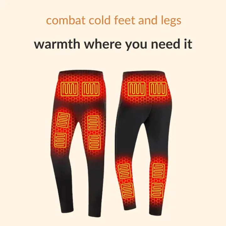 Lisslune | Thermal Heated Underwear – Best Rechargeable Heated Clothing UK for Men & Women, Winter Base Layer Comfort