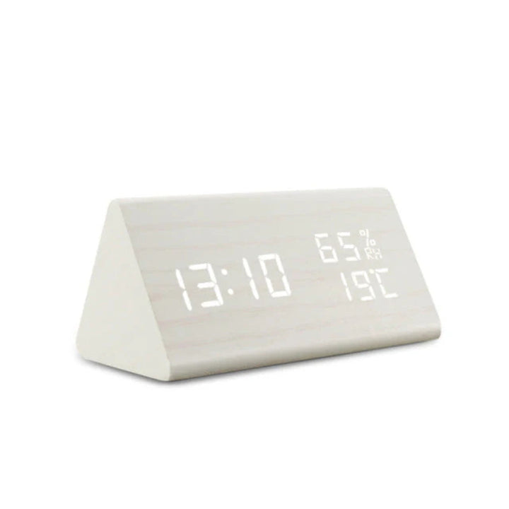 Lisslune | Elora Wooden LED Alarm Clock Digital Display