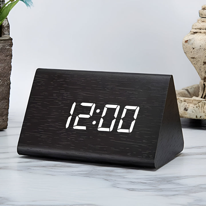Lisslune | Elora Wooden LED Alarm Clock Digital Display