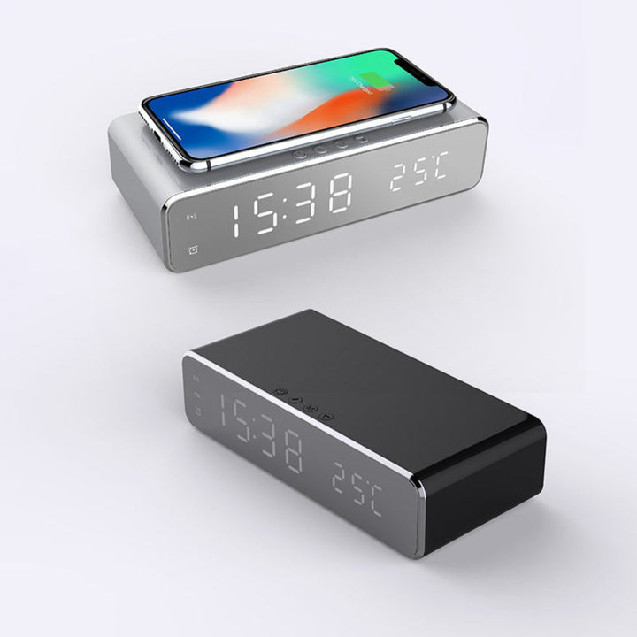 Lisslune | TimeCharge – LED Alarm Clock with Built-In Wireless Charging Pad