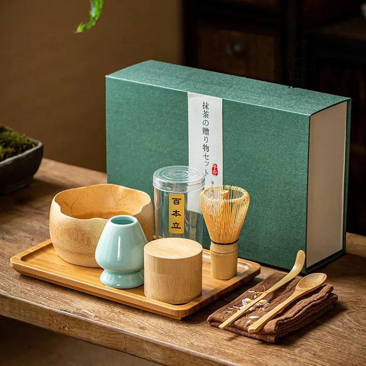 Lisslune | Zenmatcha Tea Ceremony Set – Complete Matcha Gift Set with Bamboo Whisk and Bowl