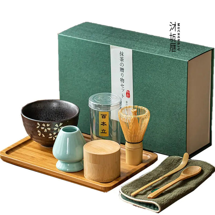 Lisslune | Zenmatcha Tea Ceremony Set – Complete Matcha Gift Set with Bamboo Whisk and Bowl