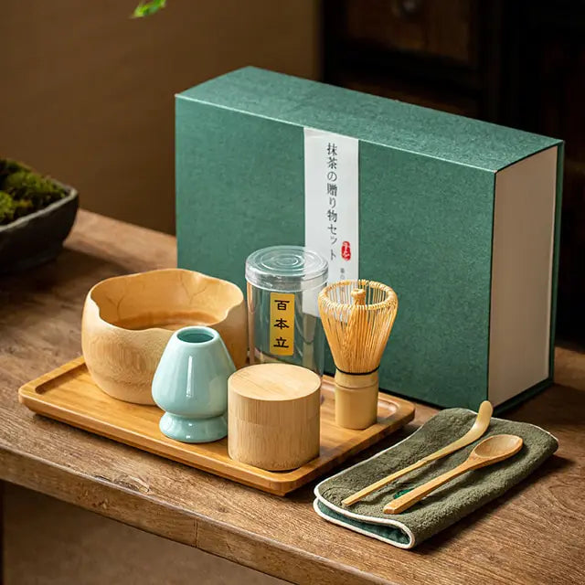Lisslune | Zenmatcha Tea Ceremony Set – Complete Matcha Gift Set with Bamboo Whisk and Bowl