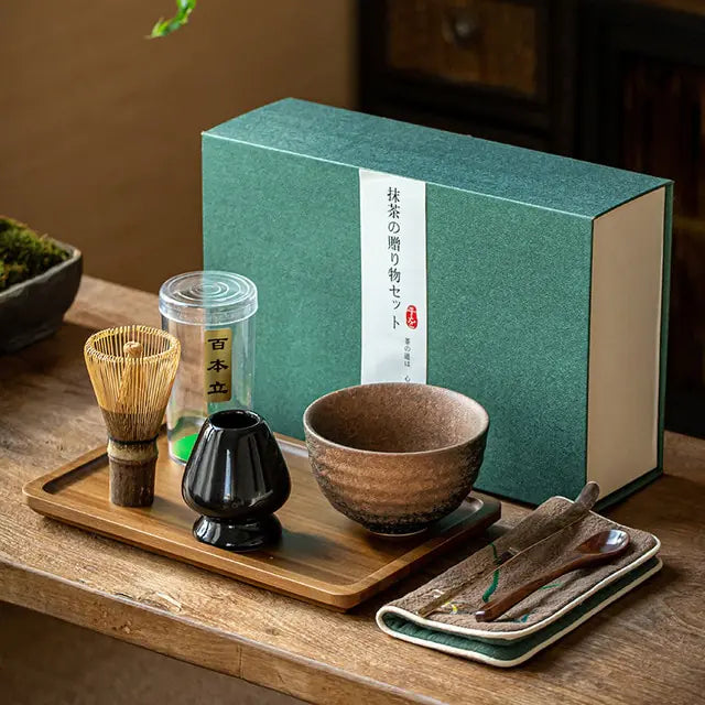 Lisslune | Zenmatcha Tea Ceremony Set – Complete Matcha Gift Set with Bamboo Whisk and Bowl