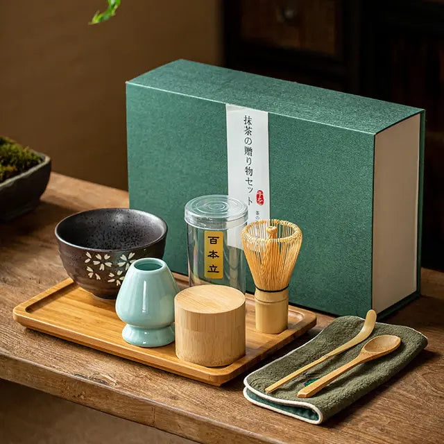 Lisslune | Zenmatcha Tea Ceremony Set – Complete Matcha Gift Set with Bamboo Whisk and Bowl