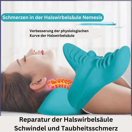 Lisslune | Ergonomic Neck Massage Pillow for Relaxed Posture