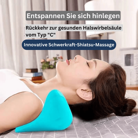 Lisslune | Ergonomic Neck Massage Pillow for Relaxed Posture